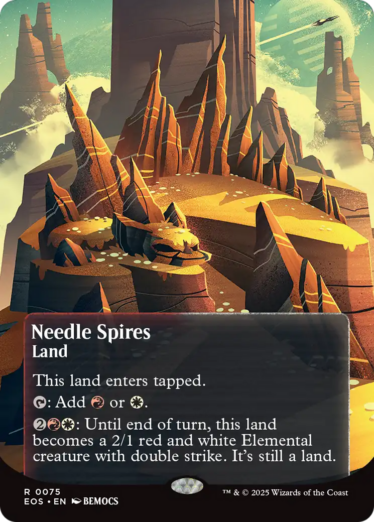 Needle Spires (0075) (Borderless) - Foil