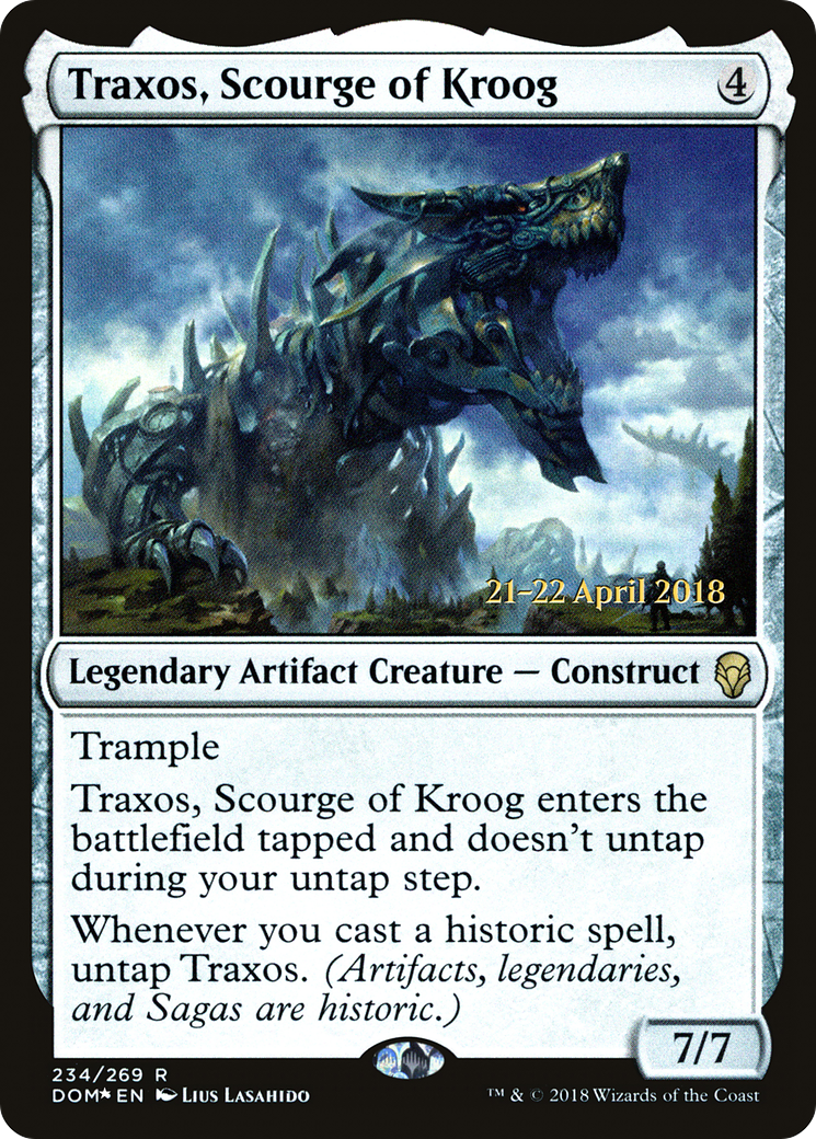 Traxos, Scourge of Kroog (234) (Prerelease) - Foil