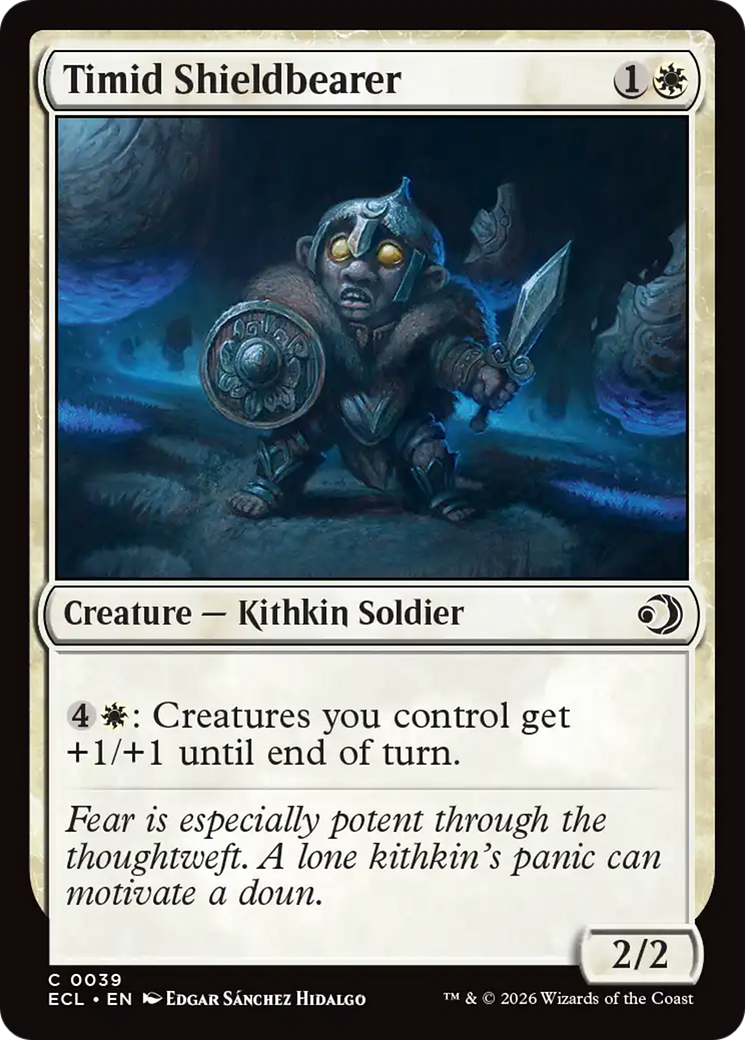 Timid Shieldbearer (0039) (ECL) - Foil