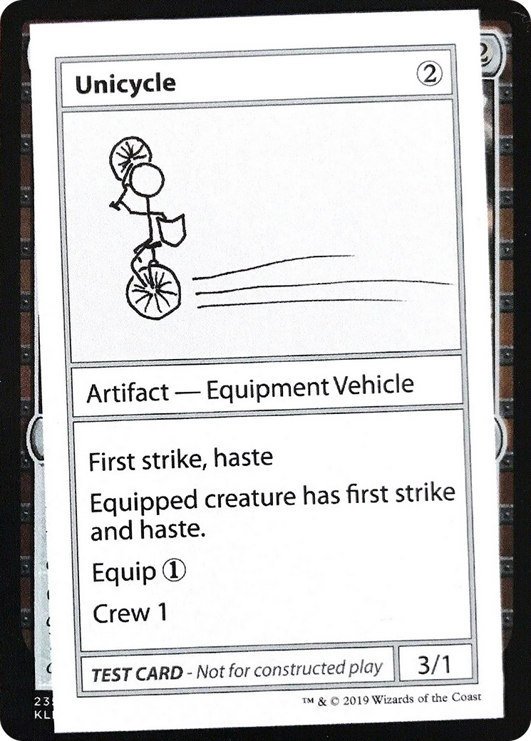 Unicycle (No PW Symbol)