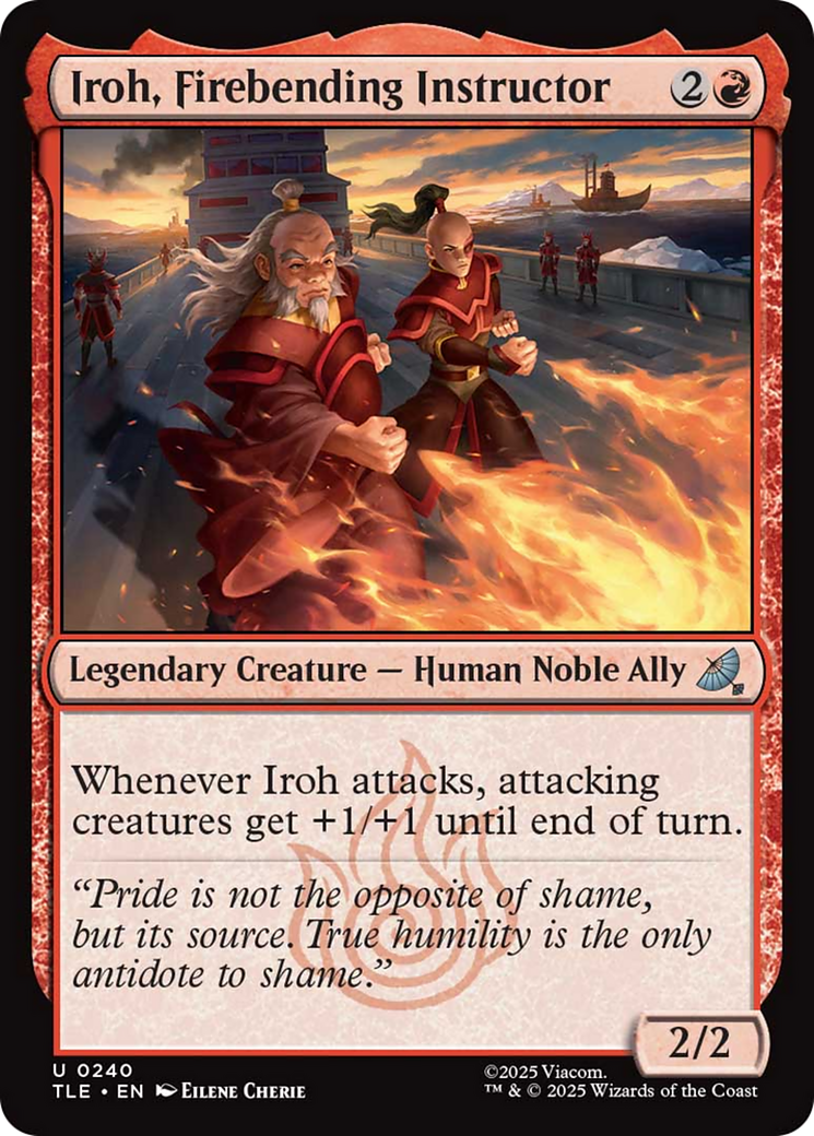 Iroh, Firebending Instructor (0240) - Foil tle