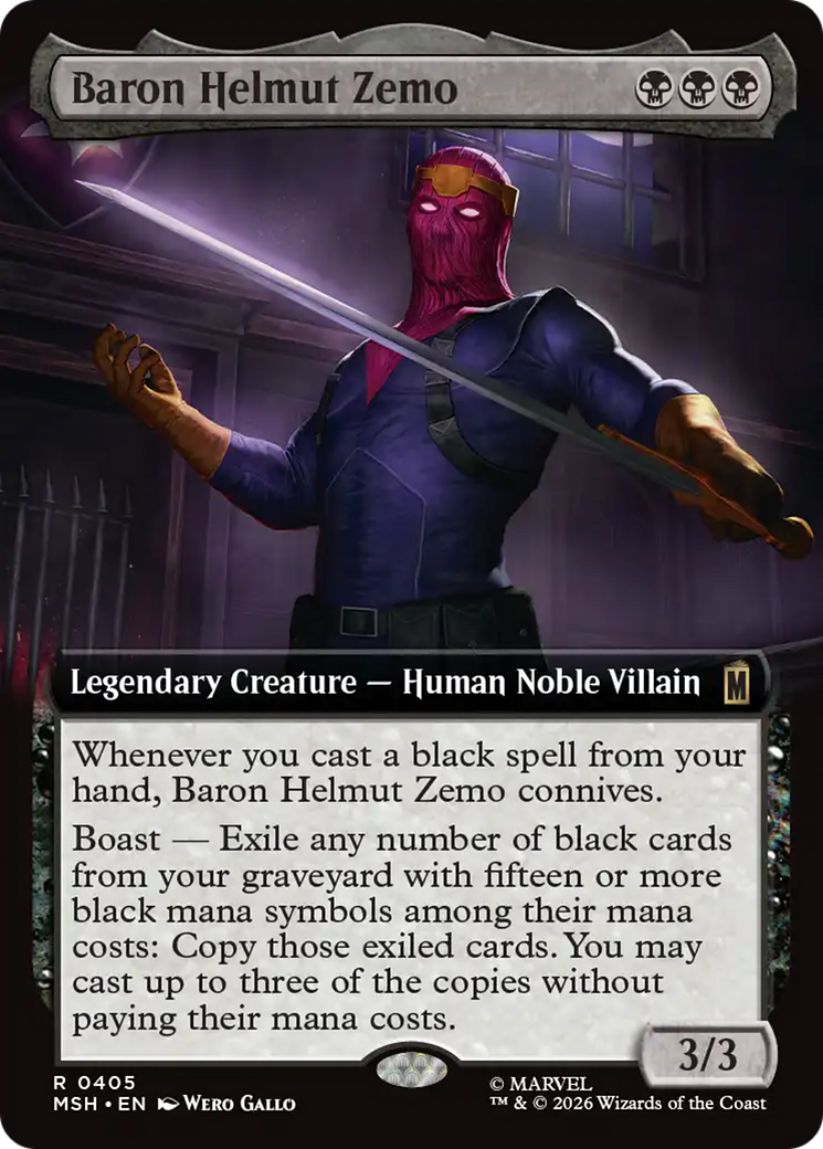 Baron Helmut Zemo (0405) (Extended Art) (MSH) - Foil