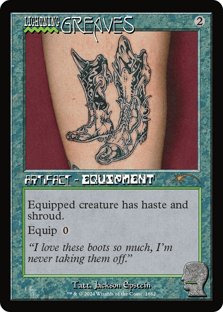 Lightning Greaves (1662) (Showcase)