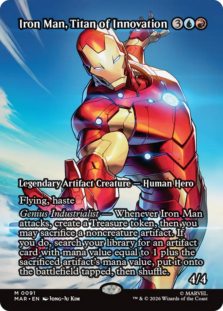 Iron Man, Titan of Innovation (0091) (Borderless) (MAR)