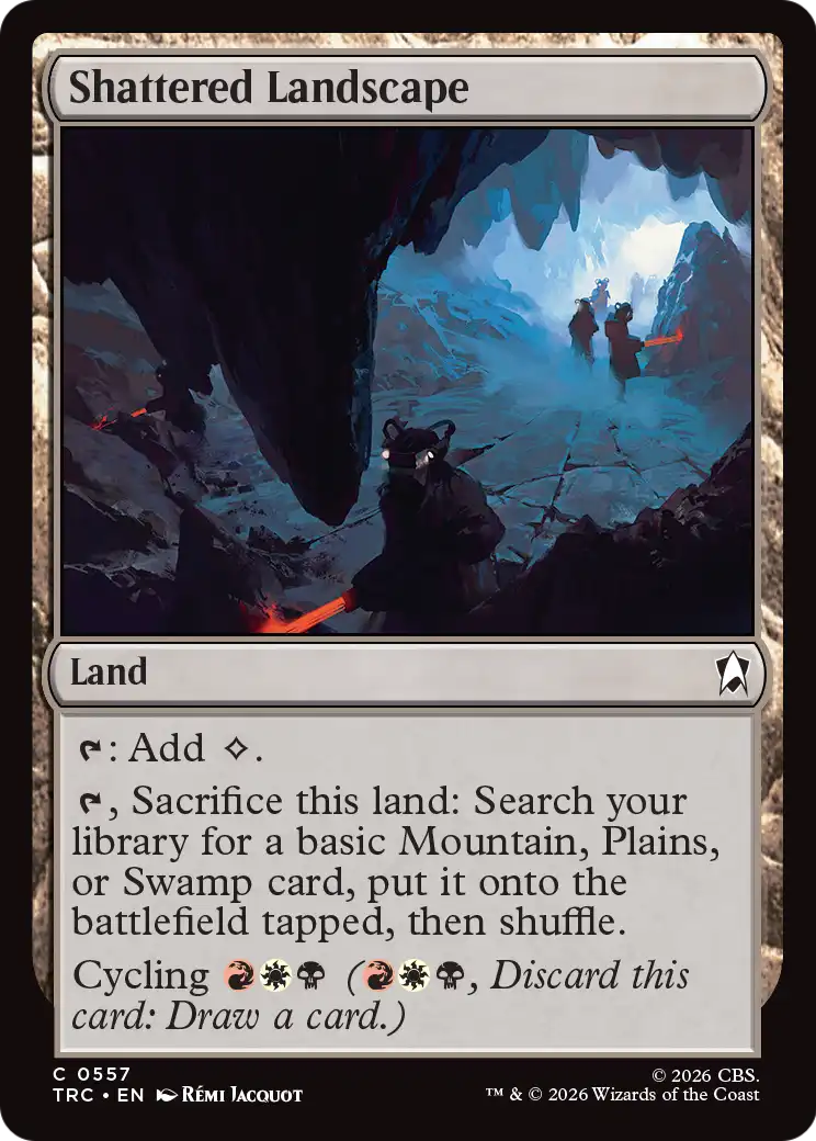Shattered Landscape (0557) (TRC) - Surge Foil