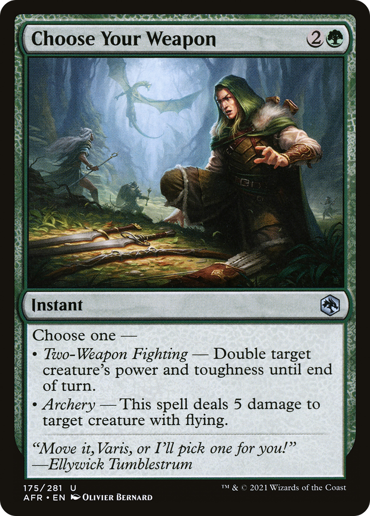 Choose Your Weapon - Foil