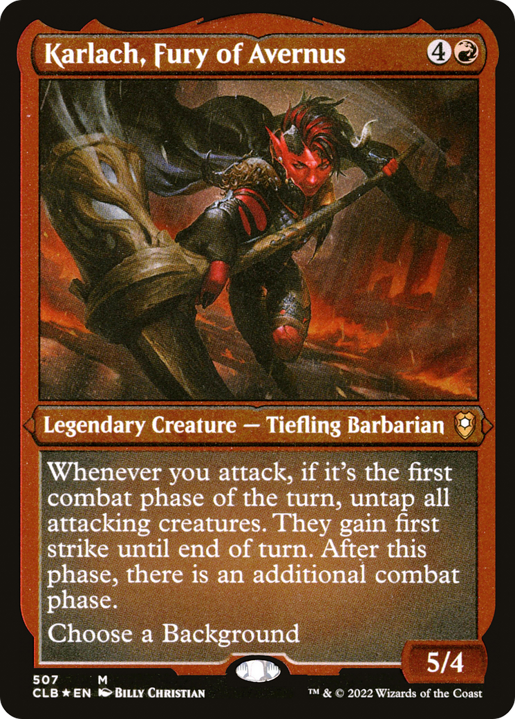 Karlach, Fury of Avernus - Foil Etched
