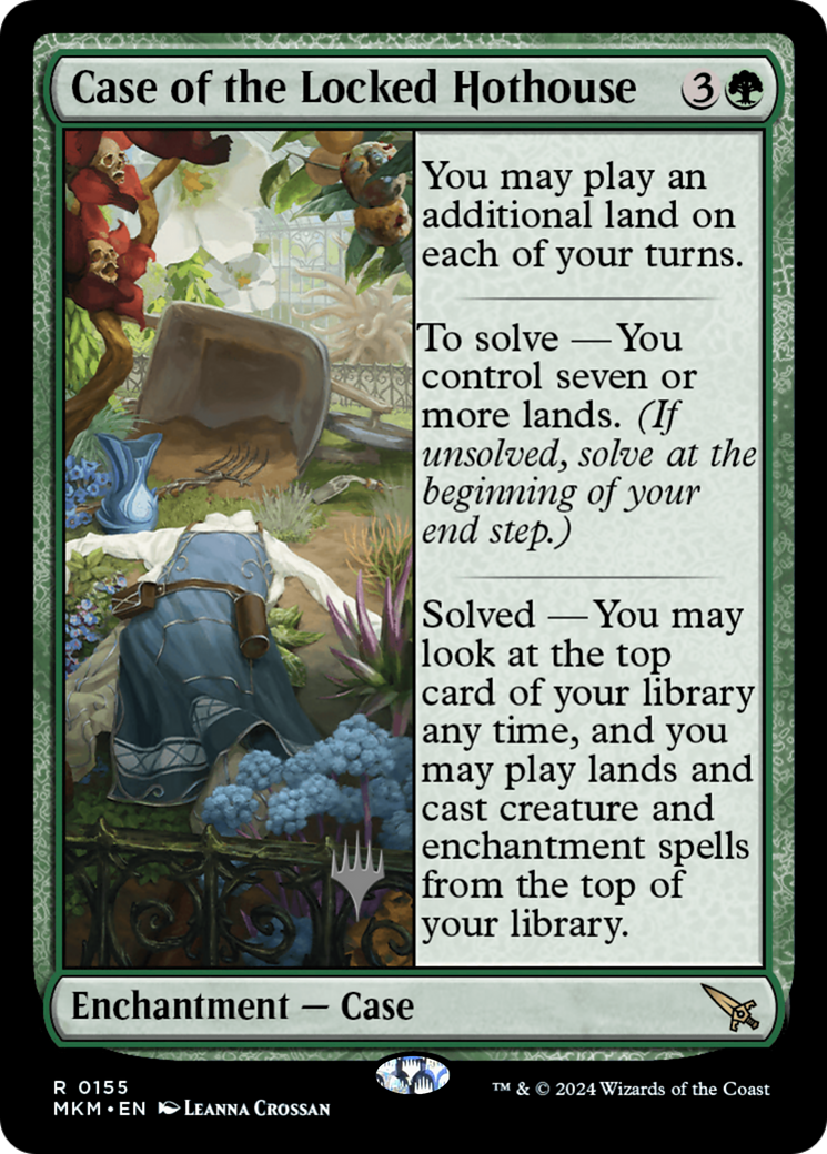 Case of the Locked Hothouse (0155) (Promo Pack) - Foil