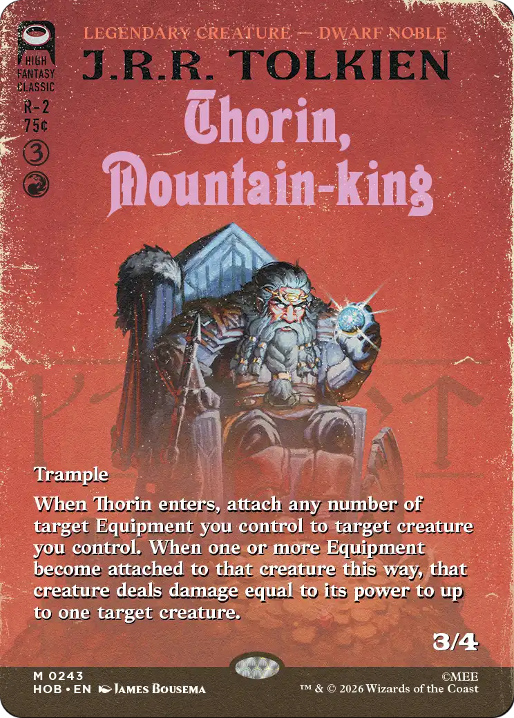 Thorin, Mountain-king (0243) (Borderless) (Book Cover) (HOB)