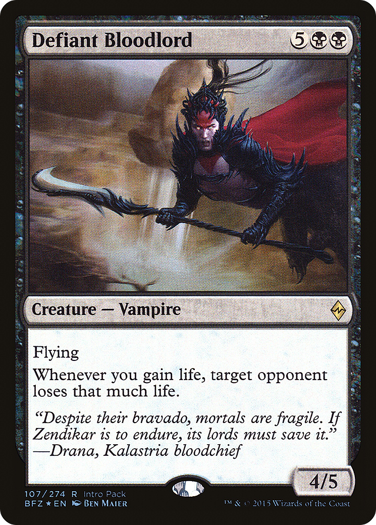 Defiant Bloodlord (107) (Intro Pack) - Foil