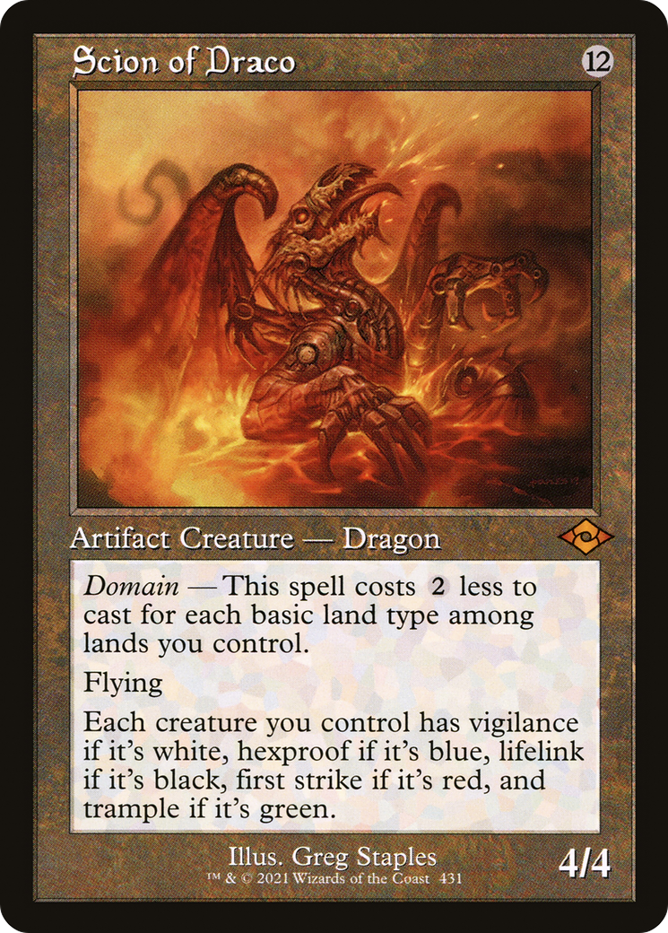 Scion of Draco (431) (Retro Frame) - Foil Etched