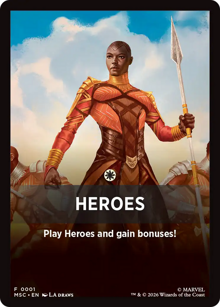 Heroes (0001) (Theme Card) (FMSC)