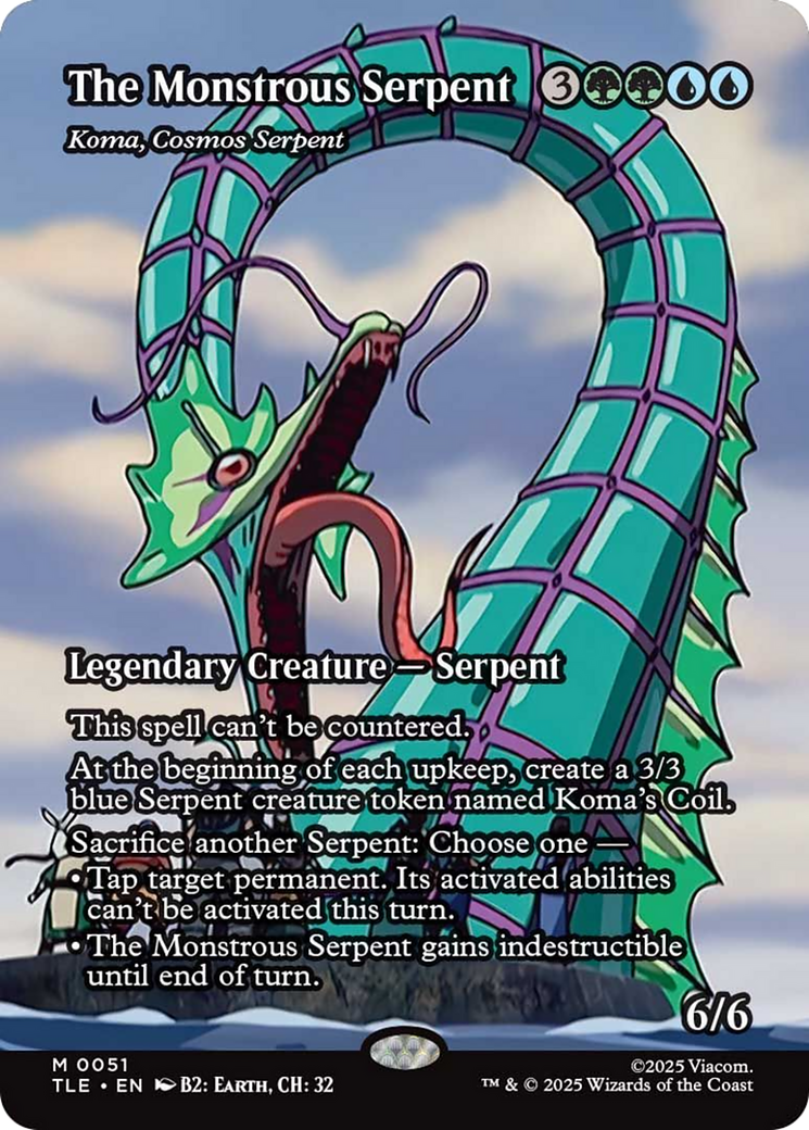 Koma, Cosmos Serpent (0051) (Borderless) - Foil tle