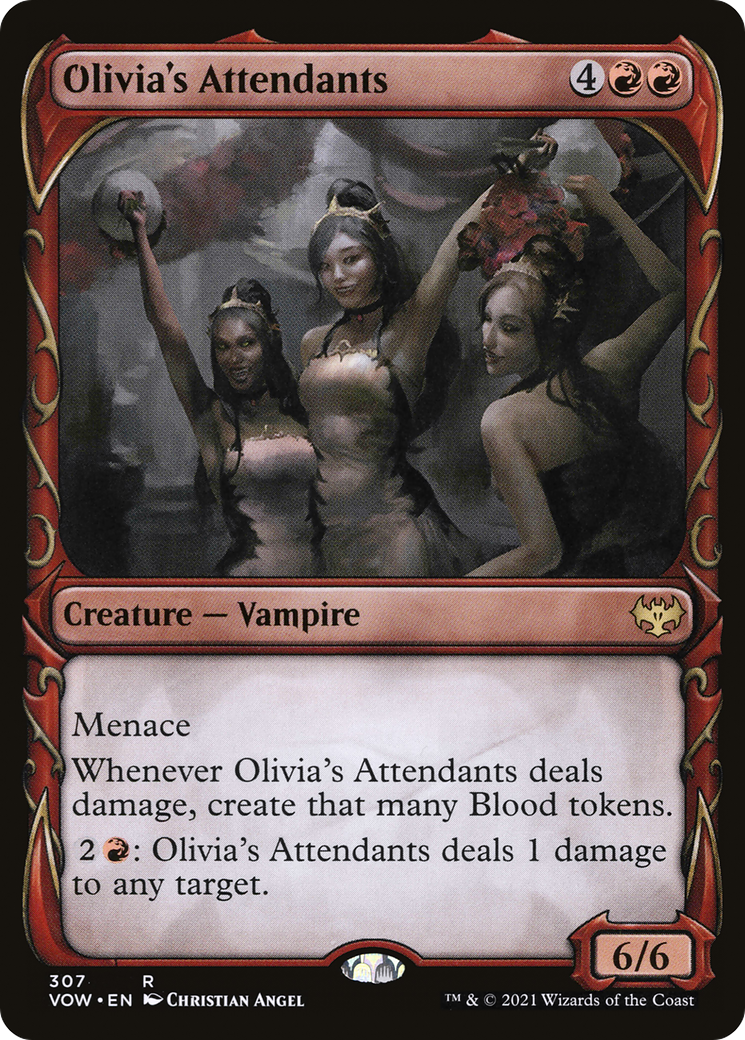 Olivia's Attendants (307) (Showcase) - Foil