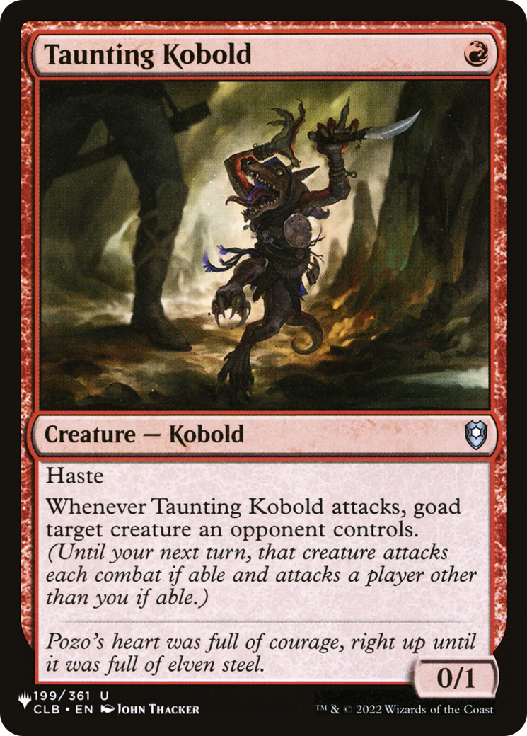 Taunting Kobold (CLB-199) (PLST)