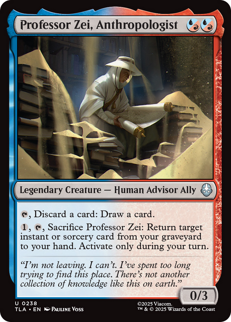 Professor Zei, Anthropologist tla