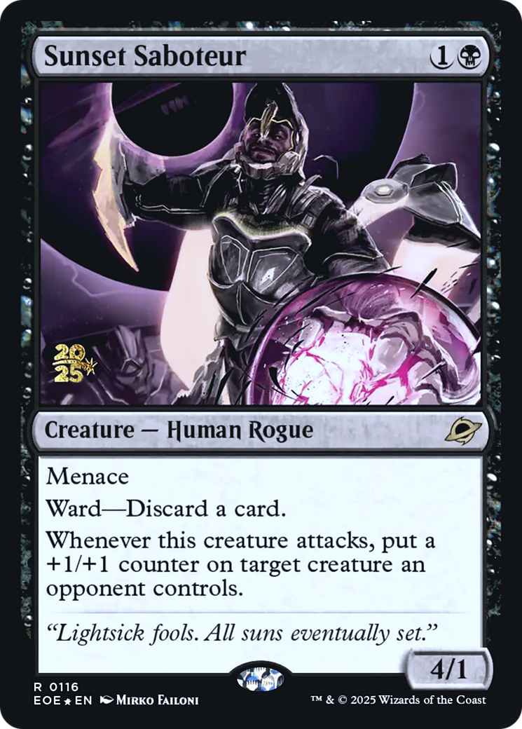 Sunset Saboteur (0116) (Prerelease) - Foil