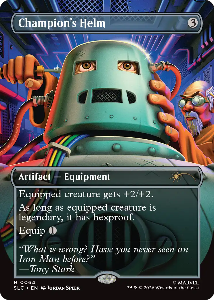 Champion's Helm (0064) (Borderless) (SLC) - Foil
