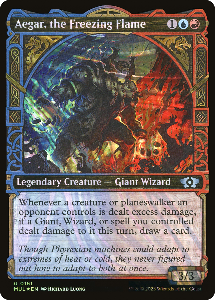 Aegar, the Freezing Flame (0161) (Showcase) - Halo Foil