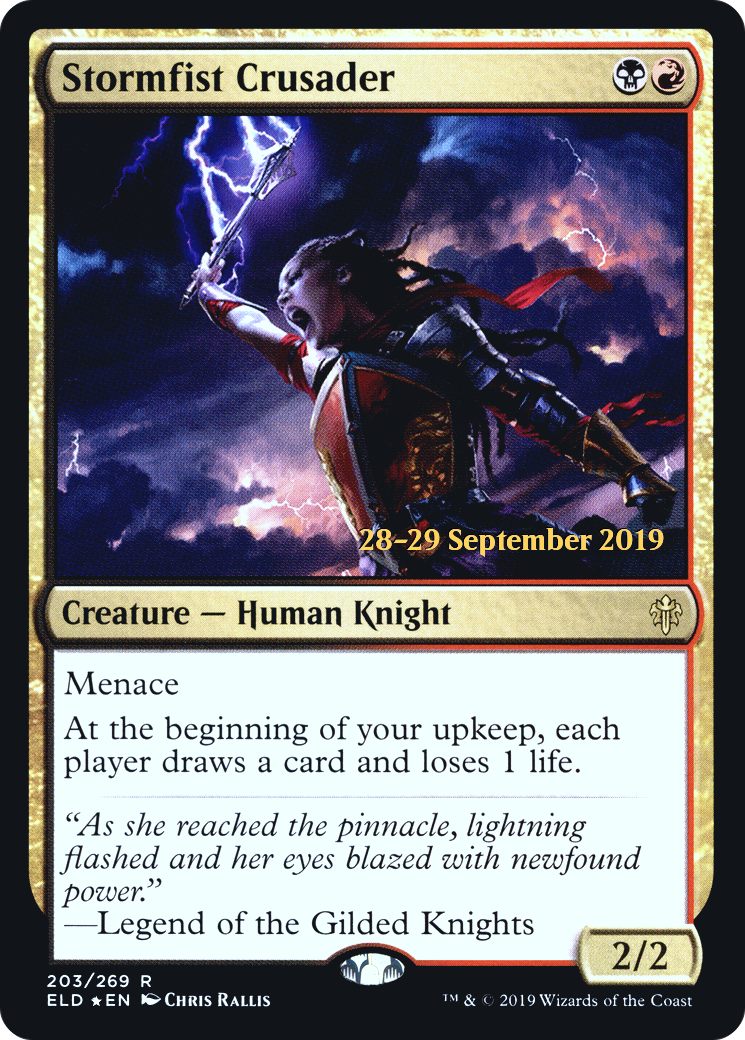 Stormfist Crusader (203) (Prerelease) - Foil