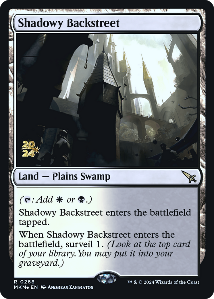 Shadowy Backstreet (0268) (Prerelease) - Foil