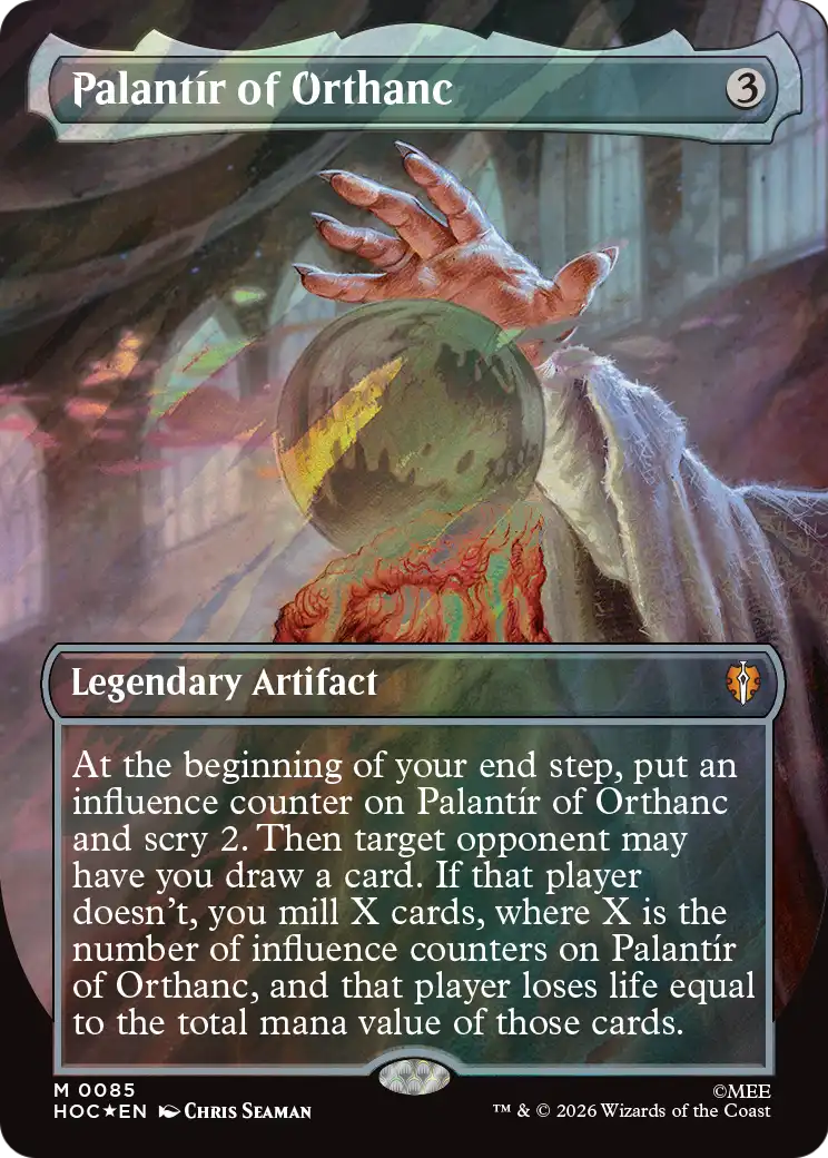 Palantír of Orthanc (0085) (Borderless) (HOC) - Surge Foil