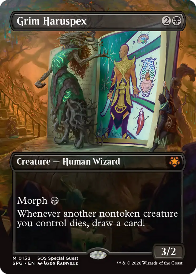 Grim Haruspex (0152) (Borderless) (SPG) - Foil