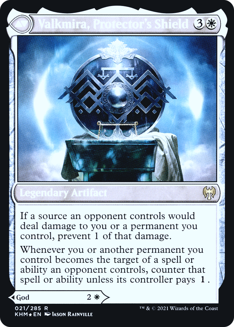 Reidane, God of the Worthy // Valkmira, Protector's Shield (021) (Prerelease) (PKHM) - Foil