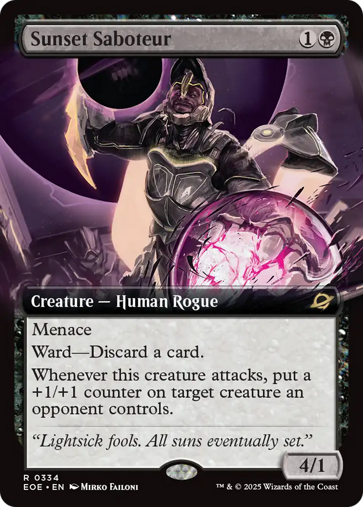 Sunset Saboteur (0334) (Extended Art) - Foil