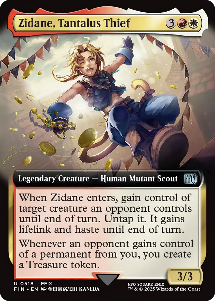 Zidane, Tantalus Thief (0518) (Extended Art) - Foil
