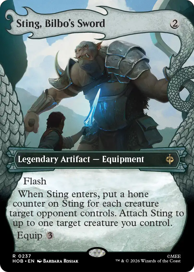 Sting, Bilbo's Sword (0237) (Borderless) (Dragon Hoard Frame) (HOB)