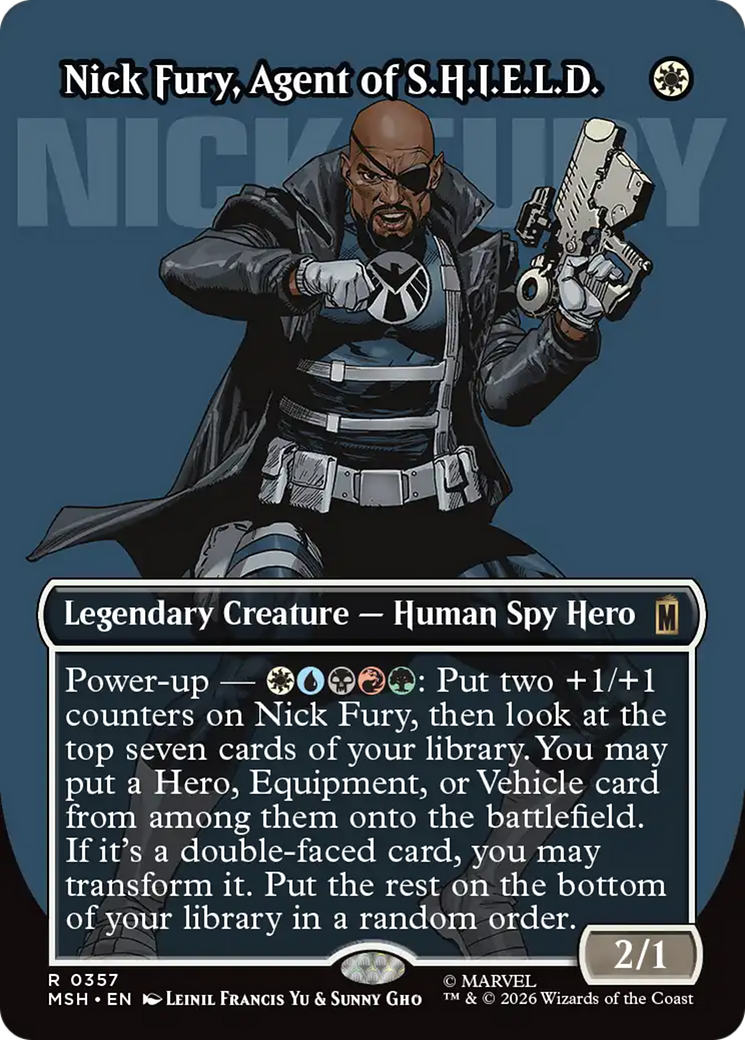 Nick Fury, Agent of S.H.I.E.L.D. (0357) (Borderless) (MSH) - Foil