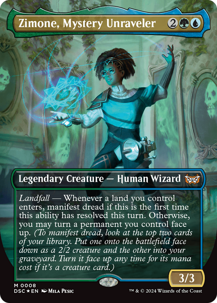 Zimone, Mystery Unraveler (0008) (Borderless)