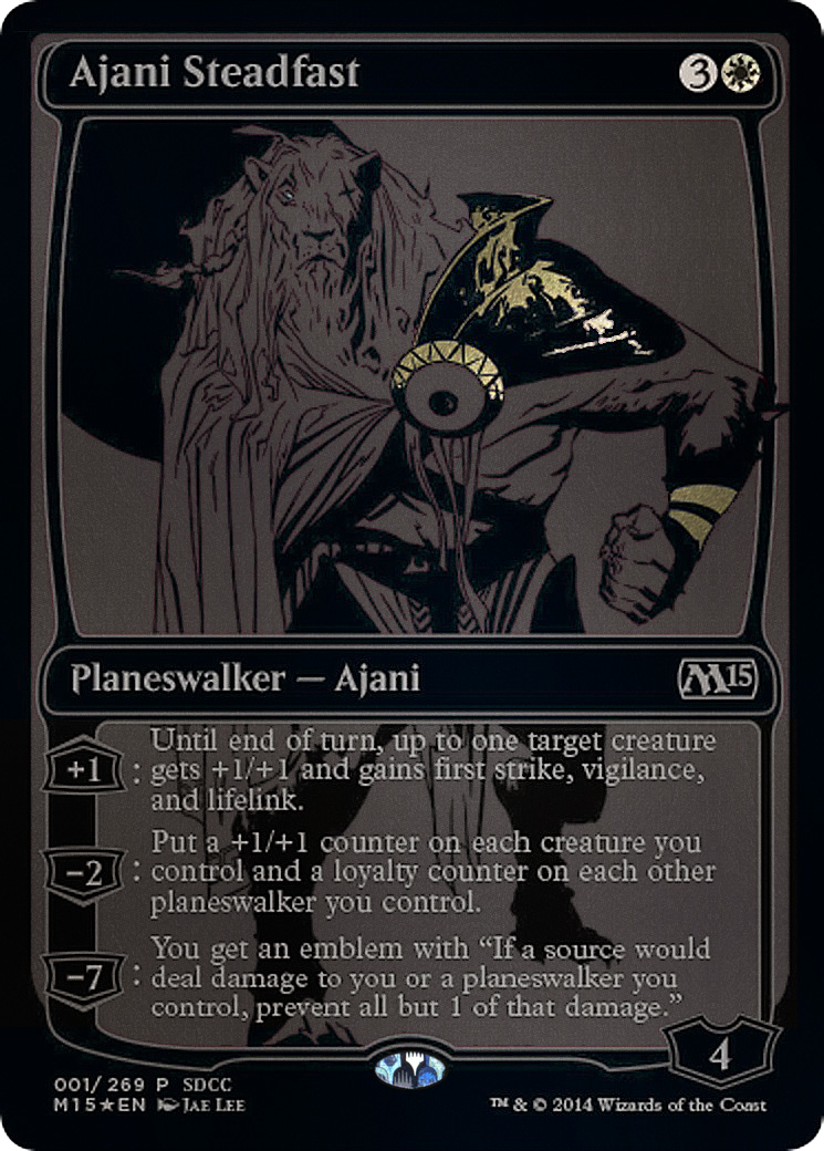 Ajani Steadfast (001) (2014) (SDCC) - Foil
