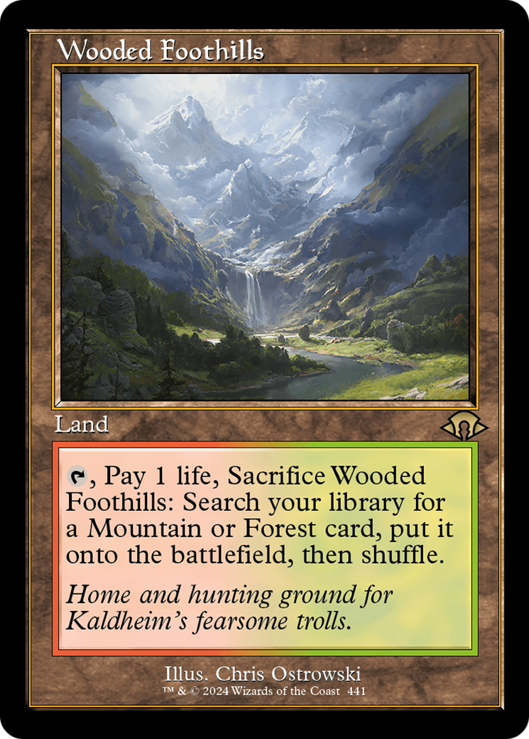 Wooded Foothills (0441) (Retro Frame) - Foil
