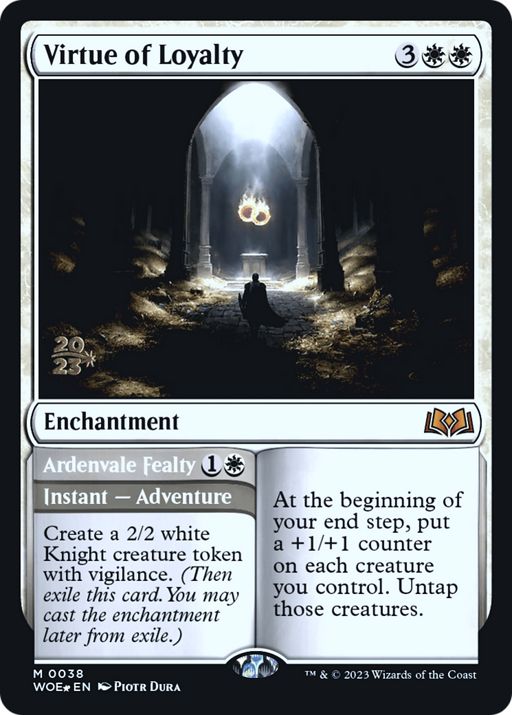 Virtue of Loyalty // Ardenvale Fealty (0038) (Prerelease) - Foil