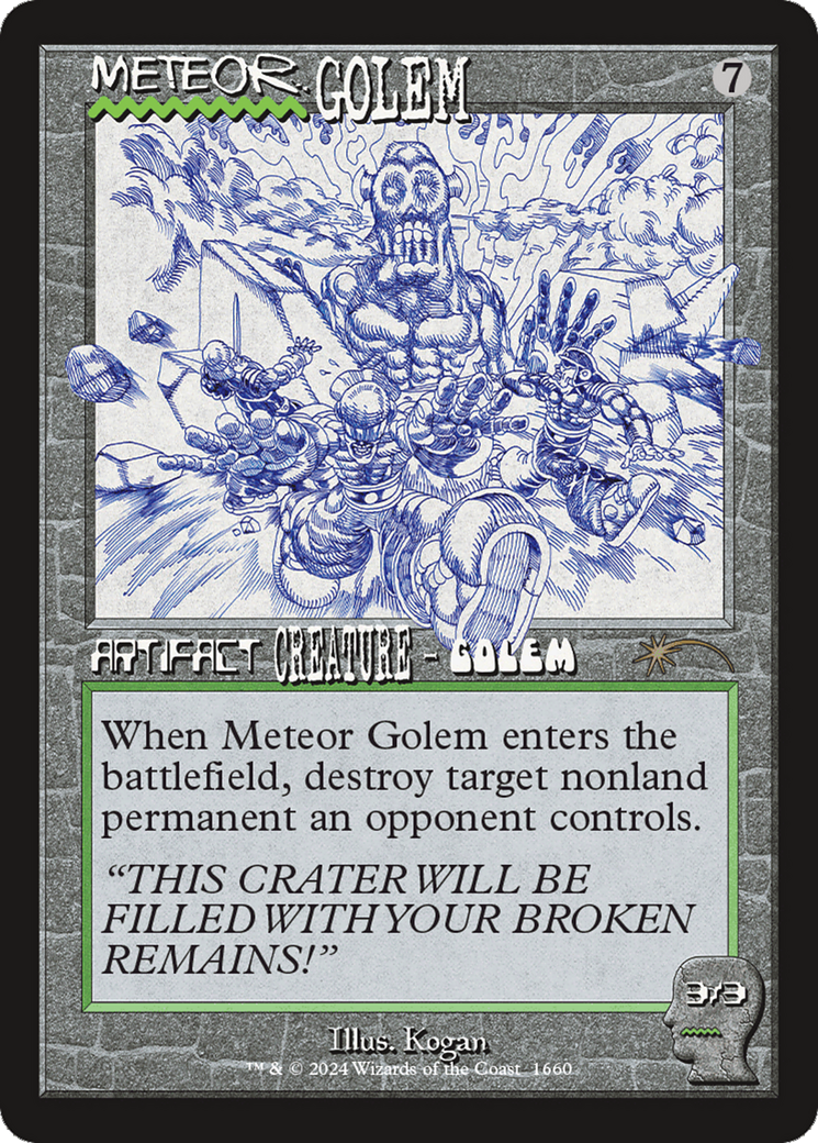 Meteor Golem (1660) (Showcase) - Rainbow Foil
