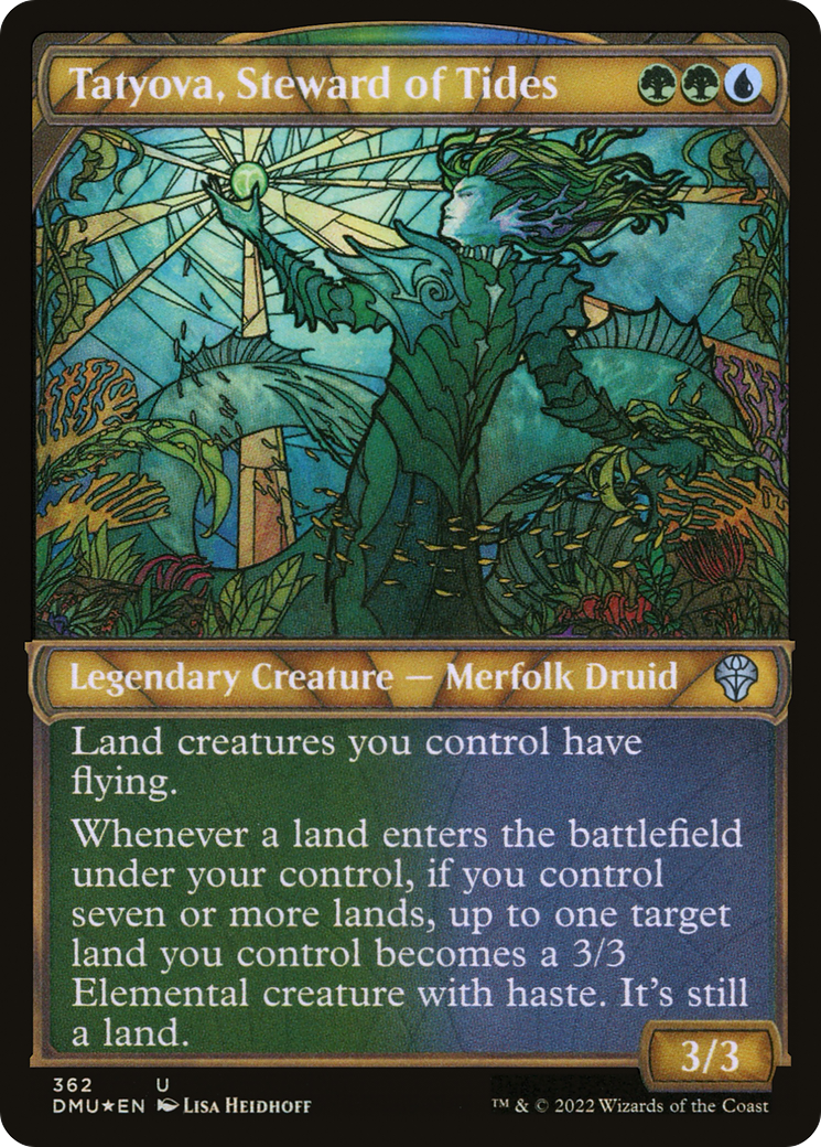 Tatyova, Steward of Tides (362) (Showcase) - Textured Foil