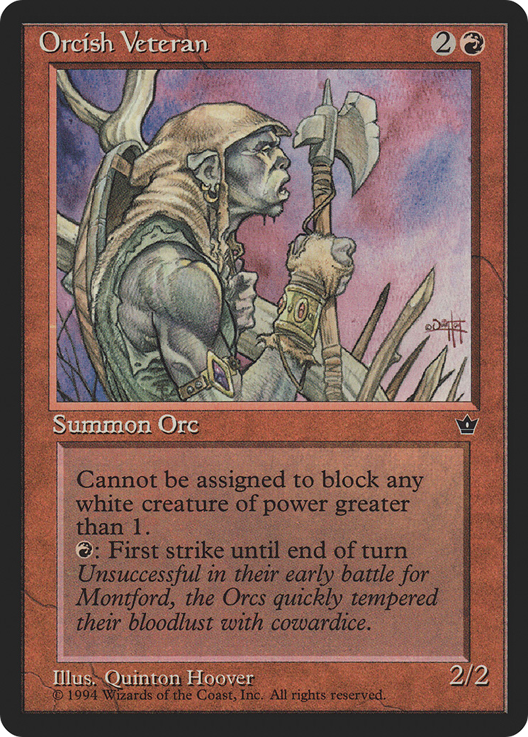 Orcish Veteran (Illus. Quinton Hoover)