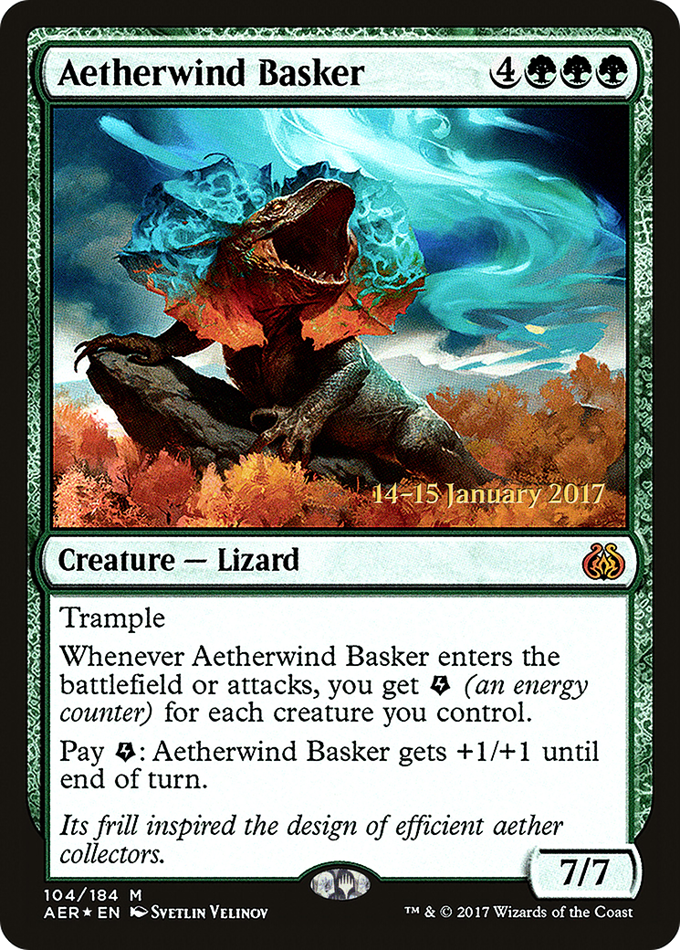 Aetherwind Basker (104) (Prerelease) - Foil