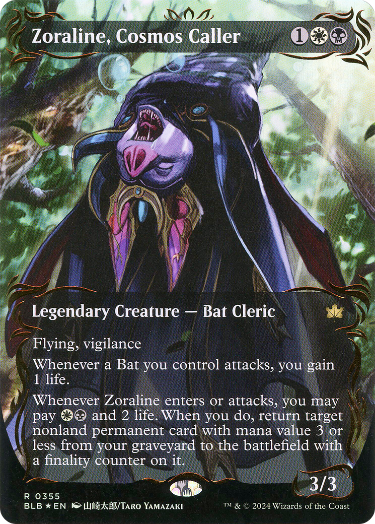 Zoraline, Cosmos Caller (0355) (Borderless) (Showcase) - Raised Foil