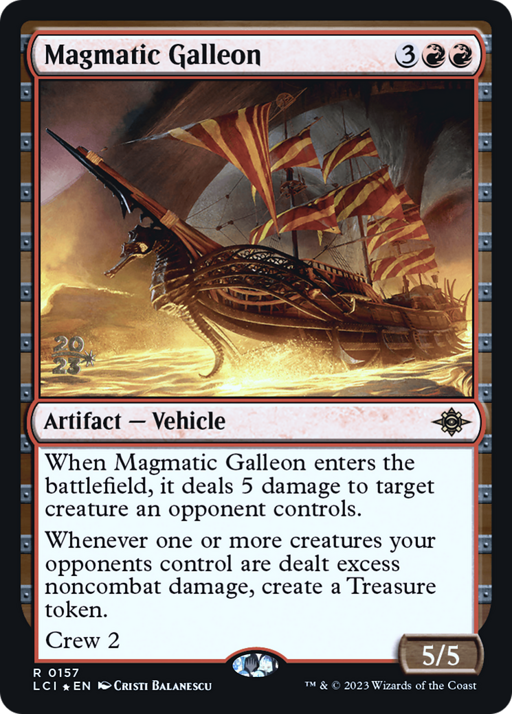 Magmatic Galleon (0157) (Prerelease) - Foil