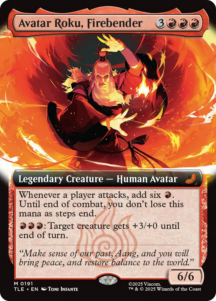 Avatar Roku, Firebender (0191) (Extended Art) tle
