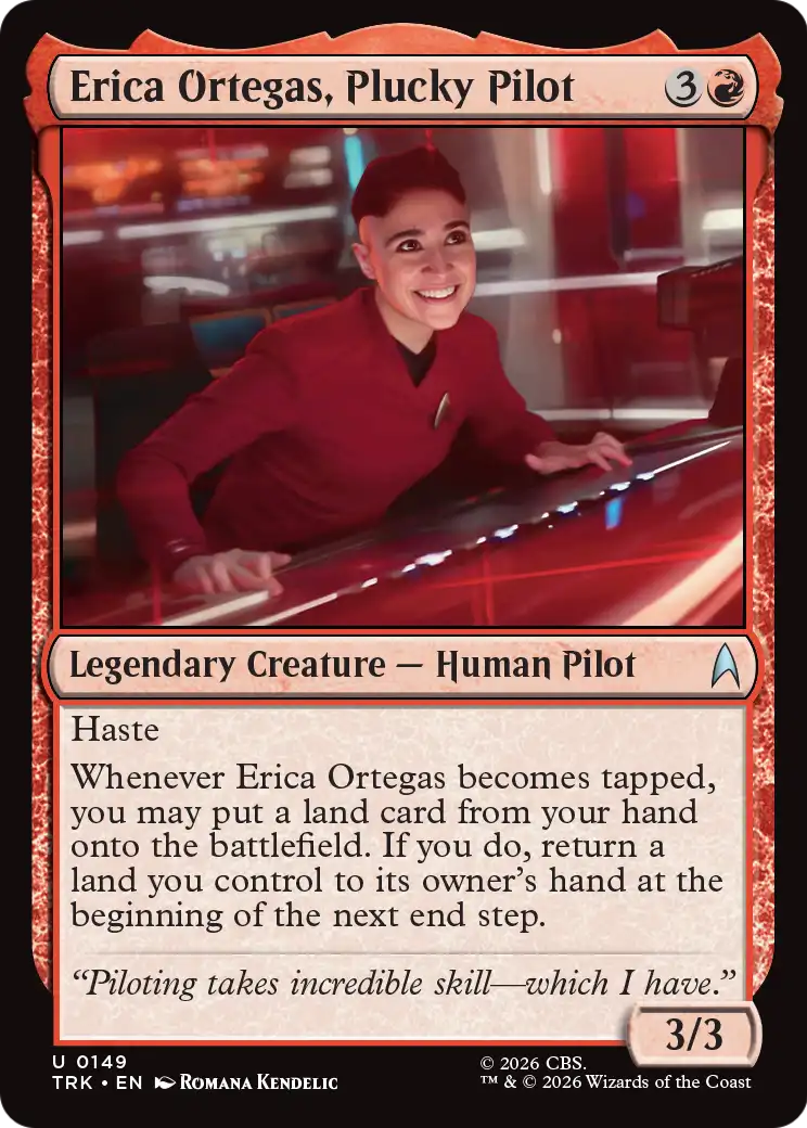 Erica Ortegas, Plucky Pilot (TRK) - Foil
