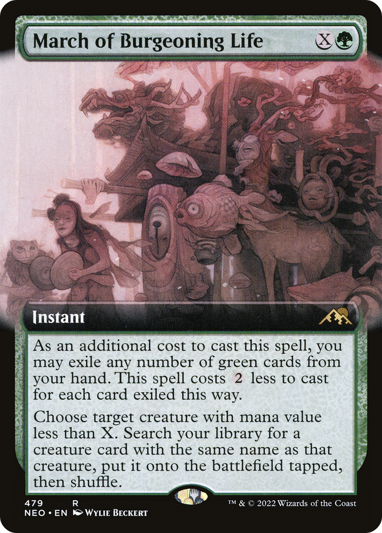 March of Burgeoning Life (479) (Extended Art) - Foil