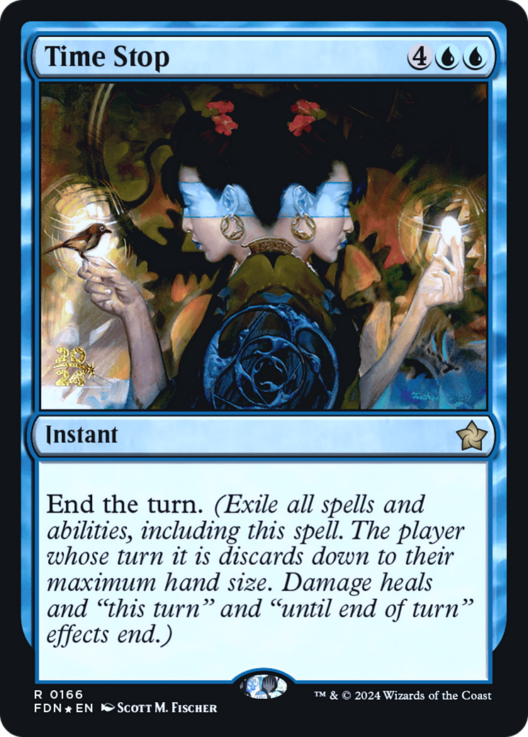 Time Stop (0166) (Prerelease) - Foil
