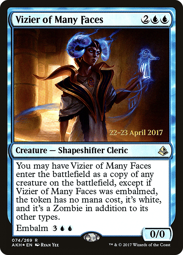 Vizier of Many Faces (074) (Prerelease) - Foil