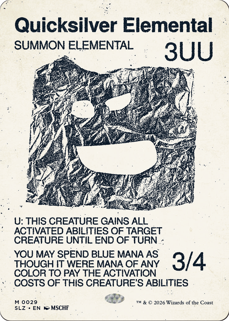 Quicksilver Elemental (0029) (Showcase) (SLZ)