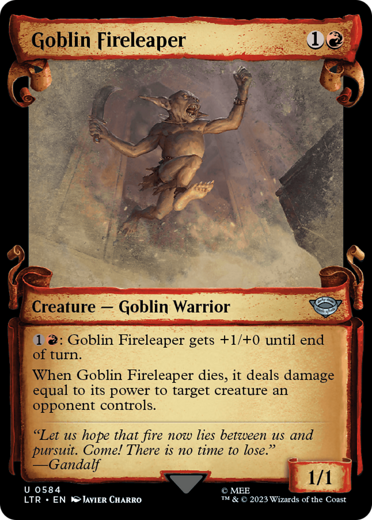 Goblin Fireleaper (0584) (Showcase) - Silver Foil