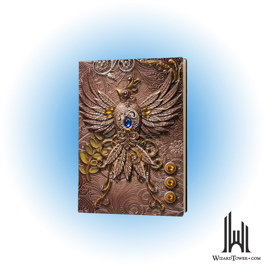 Journal - 3D Faux Leather - Pink Phoenix